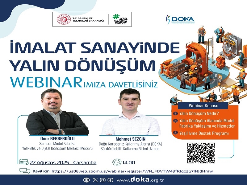 İmalat Sanayide Yalın Dönüşüm Webinarı